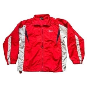 Hoops Women Medium track/windbreaker/activewear jacket pockets zip red/gray